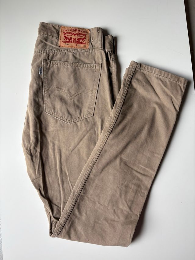 Levi's 510 Skinny Fit Pantalones W31 L32 Beige