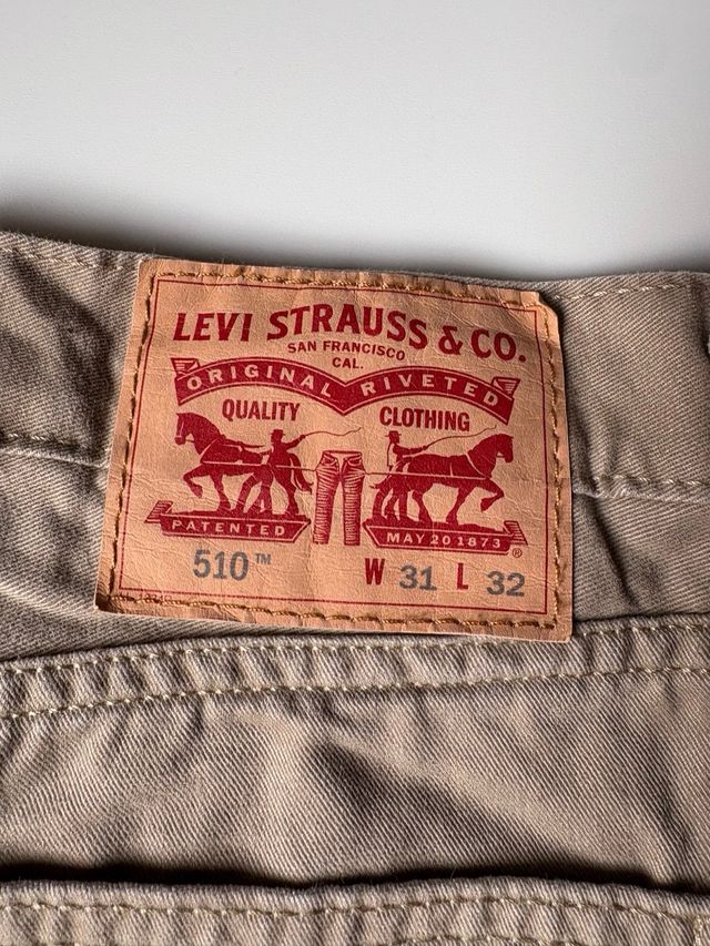 Levi's 510 Skinny Fit Pantalones W31 L32 Beige