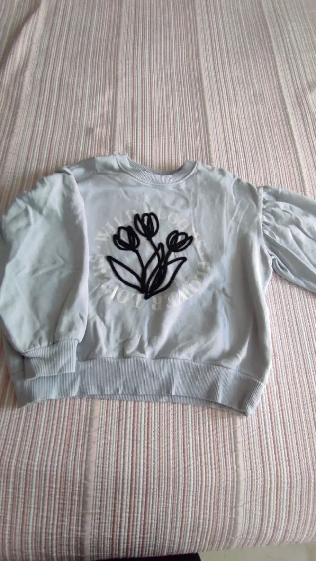 Sudadera Mango Niña Manga Abullonada T8