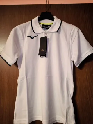 Polo Mizuno ragazzo/ragazza bianco