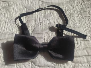 Pajarita caballero ajustable negra