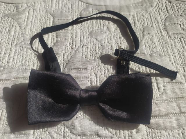 Pajarita caballero ajustable negra