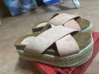 Sandalias plataforma rosas