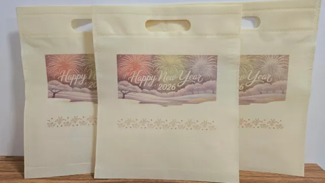 Bolsas Feliz Año Nuevo 2026 (3 unidades)