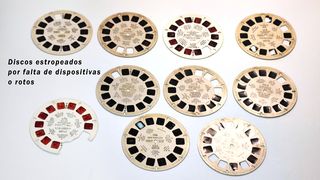 Visor Estereoscópico 3D View-Master y 69 discos