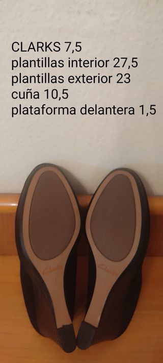 CLARKS - cuñas bailarinas 7,5 43