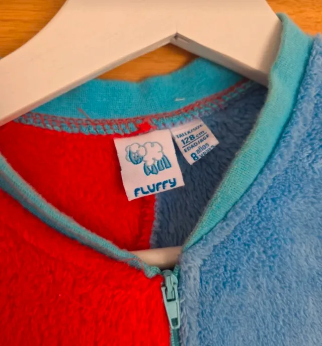 Pijama entero infantil rojo y azul