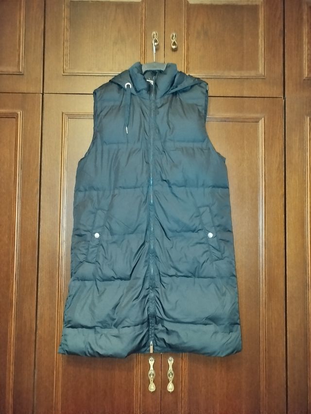 Abrigo largo sin mangas talla S