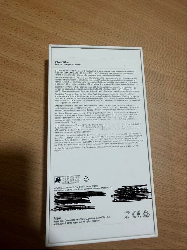 iPhone 15 Pro 512GB Blue Titanium