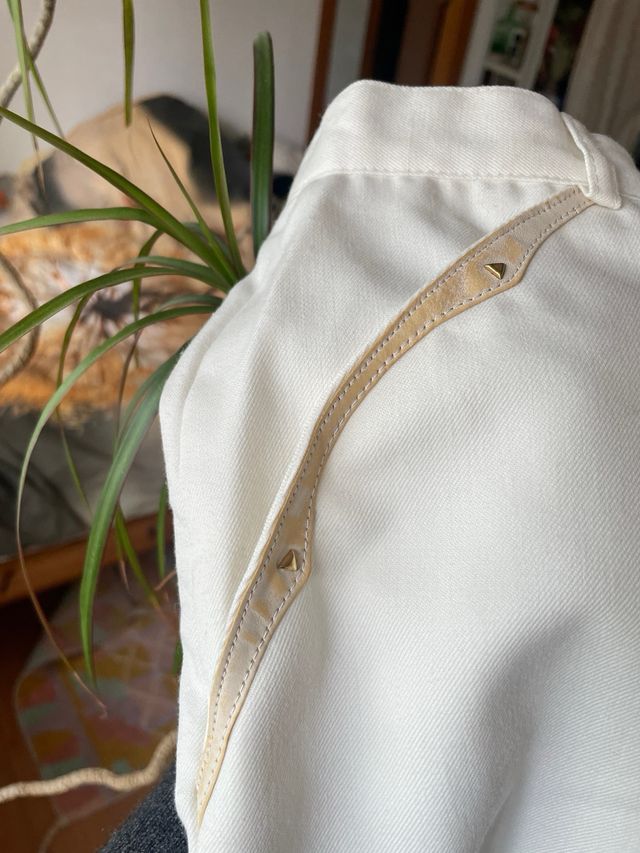 Pantaloni vintage a vita alta con borchie