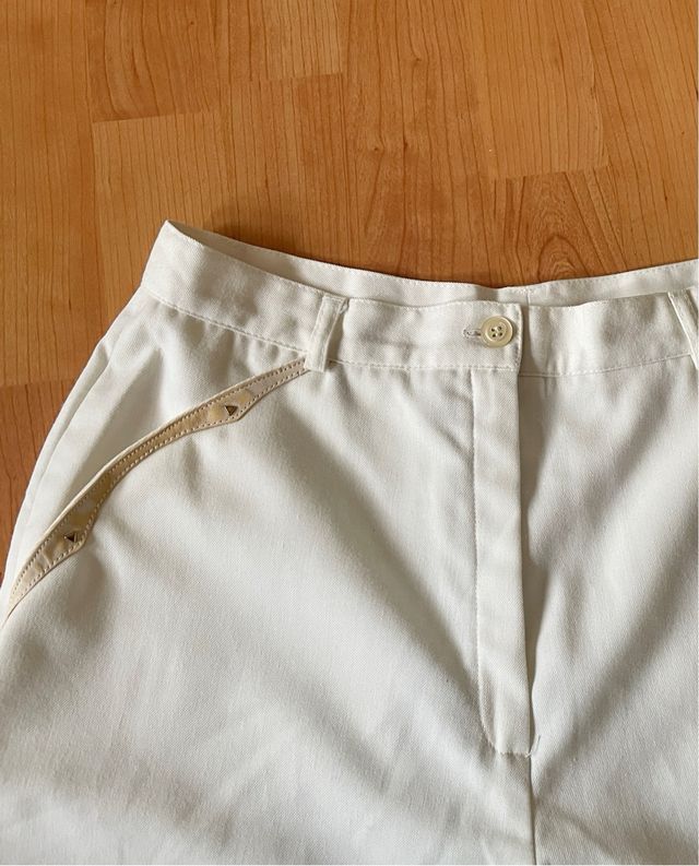 Pantaloni vintage a vita alta con borchie