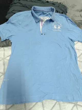 Polo La Martina Azul Claro