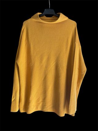 Jersey cuello caja mostaza talla única