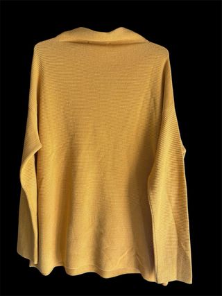 Jersey cuello caja mostaza talla única