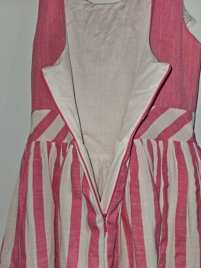 Vestido ceremonia niña rosa talla 10