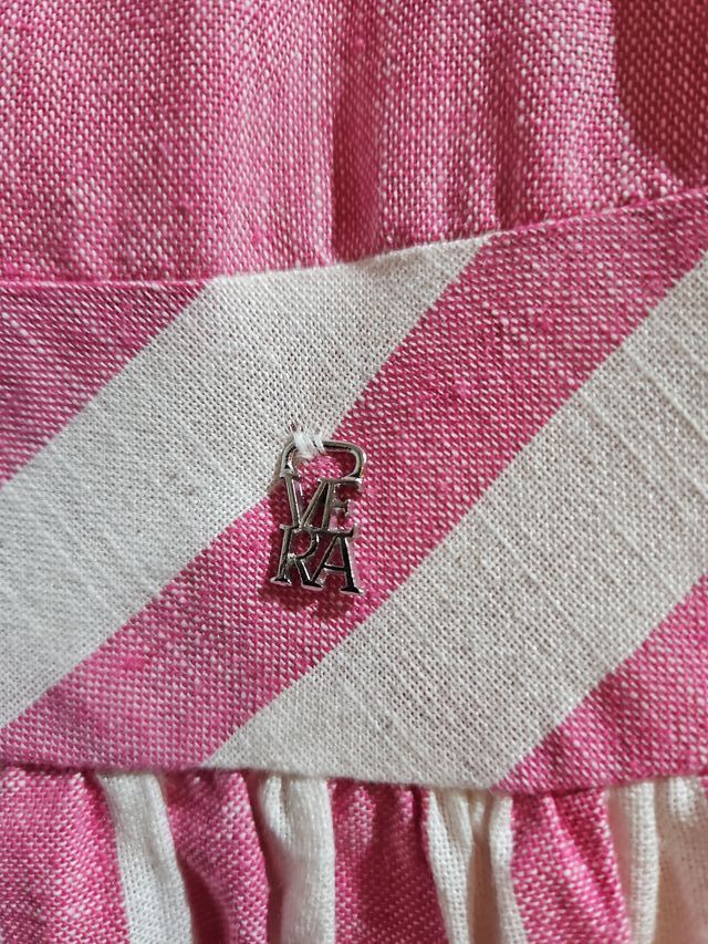 Vestido ceremonia niña rosa talla 10