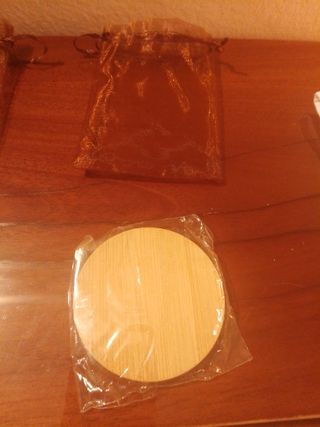 Specchietto a cuore 6 x 5 cm, spec. rotondo diam 7