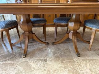 Mesa comedor y 6 sillas madera