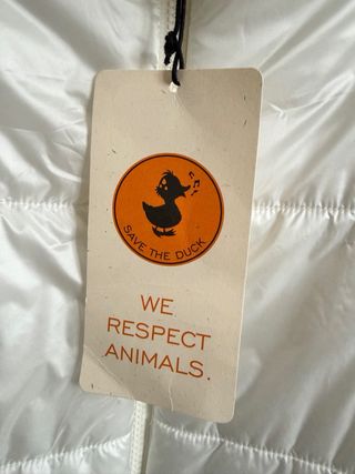 Save the Duck Piumino Bianco Animal Free