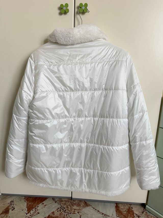 Save the Duck Piumino Bianco Animal Free