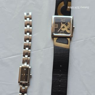 Lote 2 relojes mujer Armani y DG