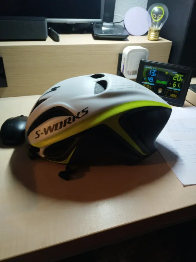 Casco Specialized S-Works Blanco/Verde talla L