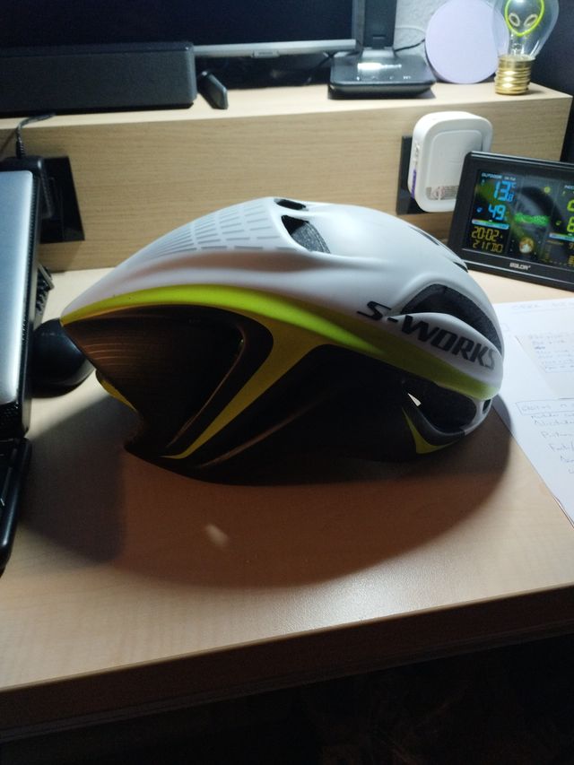 Casco Specialized S-Works Blanco/Verde talla L