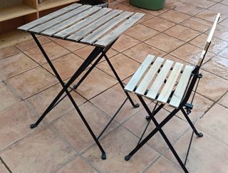 Mesa y Sillas Terraza Plegables IKEA TÄRNO