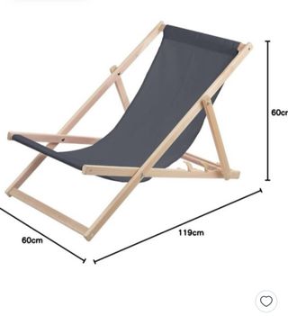 Hamaca plegable de tela y madera 2 Ud