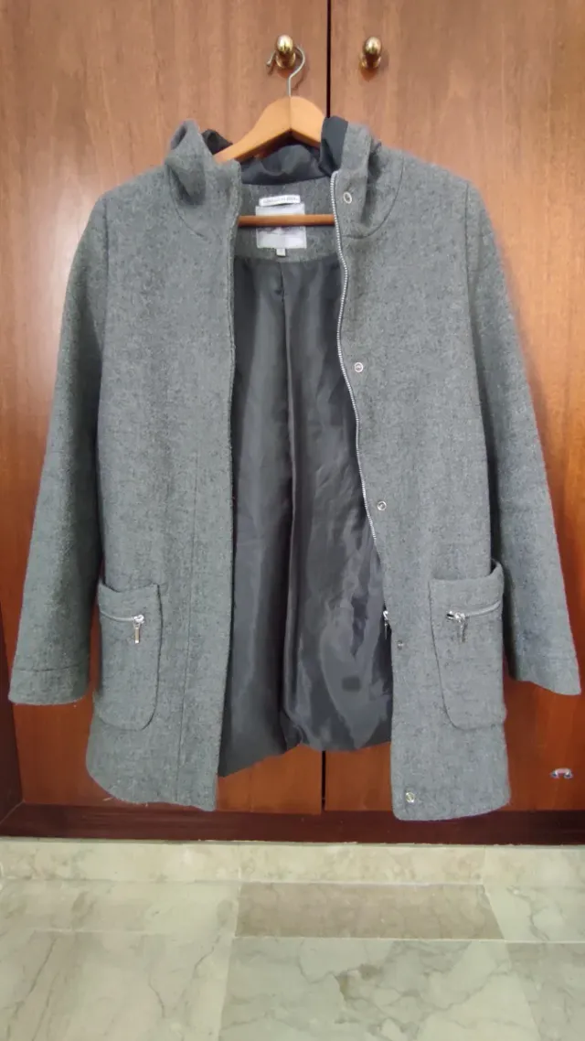 Abrigo Gris Roberto Torreta Talla 38