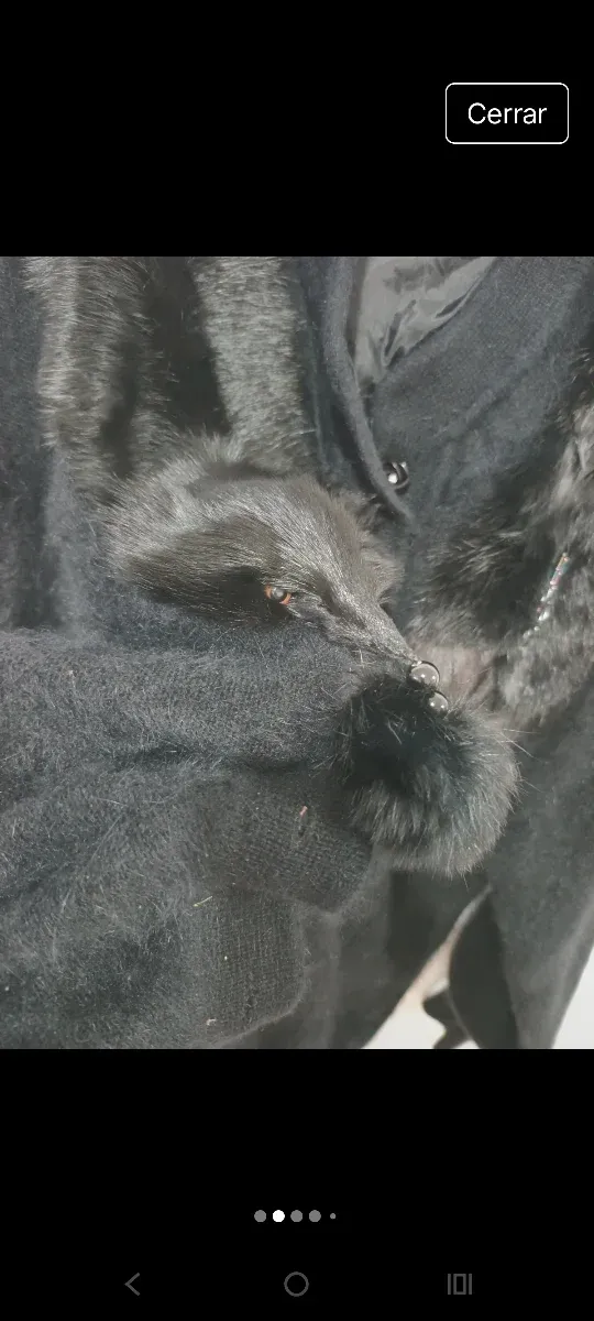 Chaqueta Angora Negra