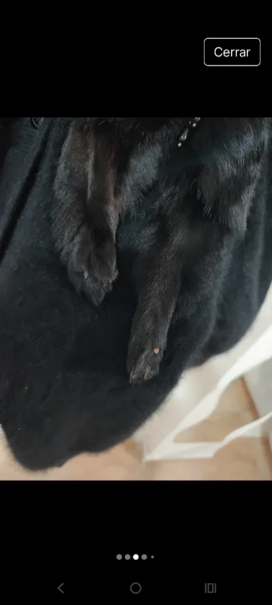 Chaqueta Angora Negra