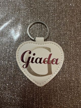 Portachiavi cuore personalizzato nome