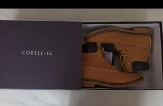 Botas tipo Panamá Cortefiel Marrones, de piel.