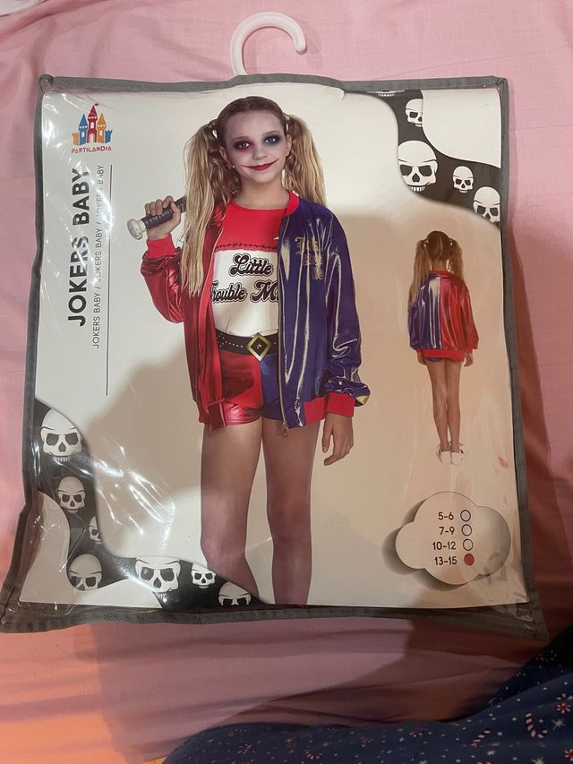 Disfraz Harley Quinn Infantil Talla 13-15