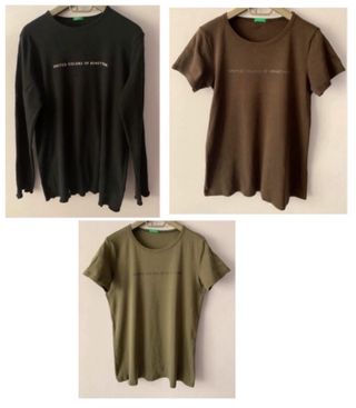 Lote camisetas premamá Benetton.