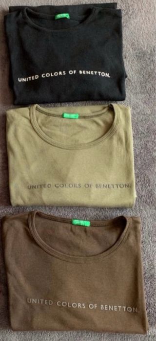 Lote camisetas premamá Benetton.