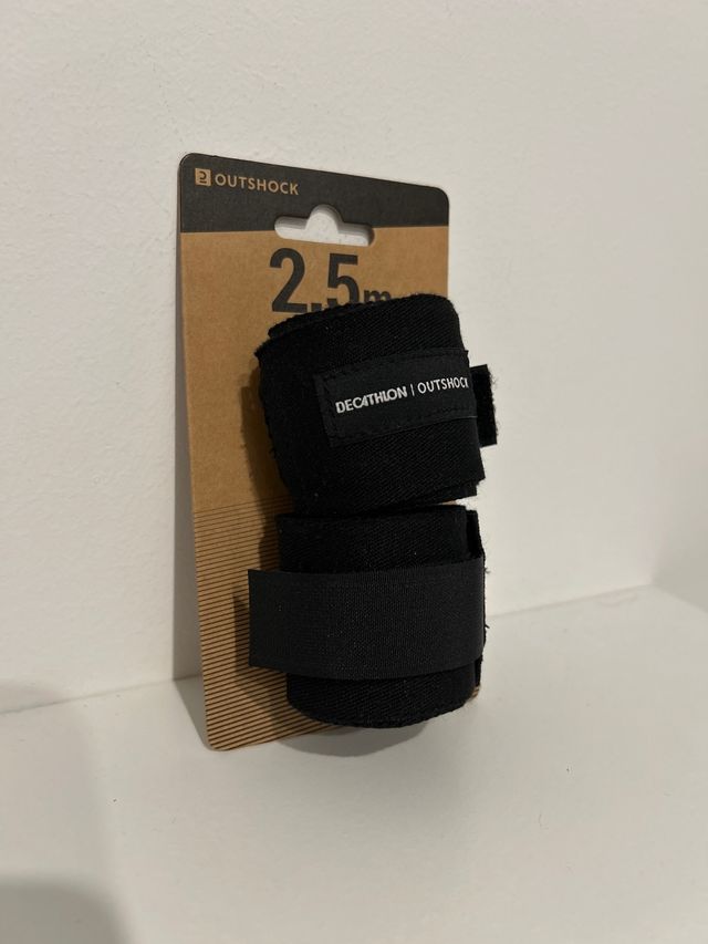 Cintas de boxeo Outshock 2.5m negras