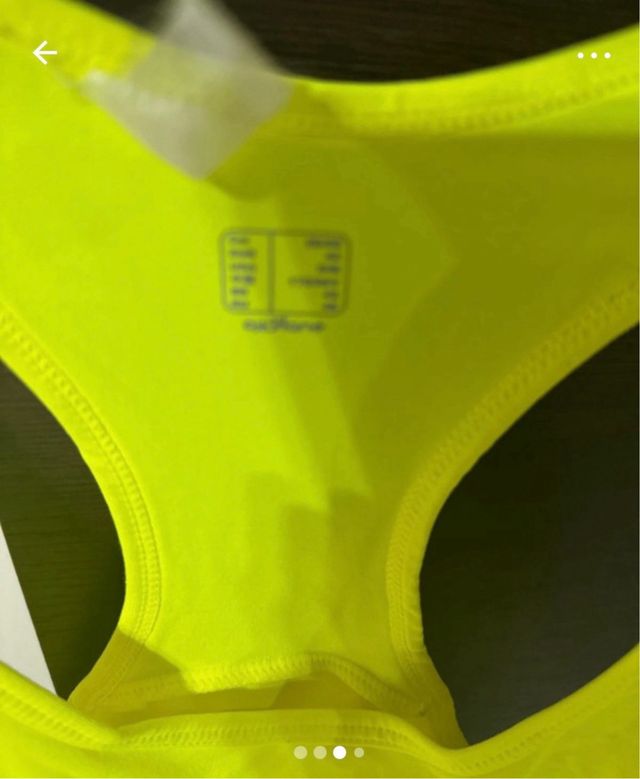 Top palestra Domyos giallo M/IT 42 EU 38