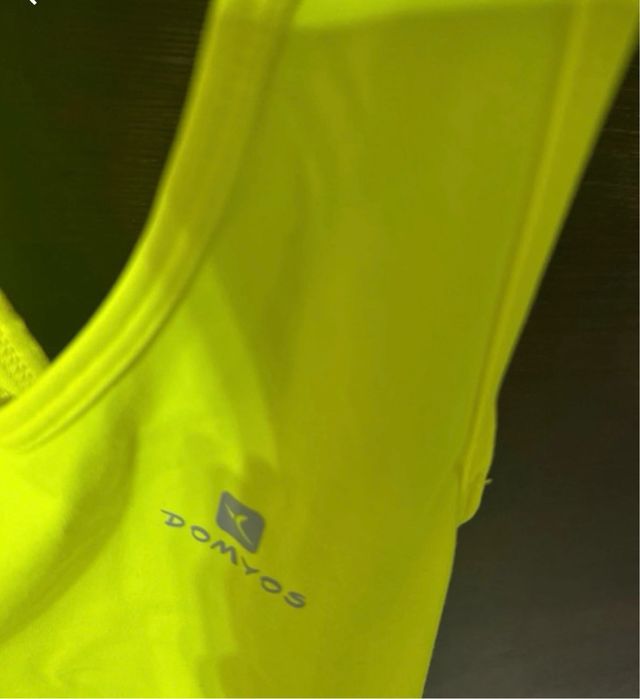 Top palestra Domyos giallo M/IT 42 EU 38