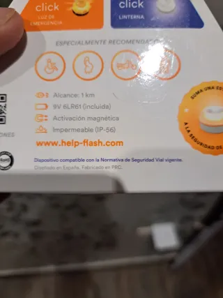 Luz de emergencia homologada DGT Help Flash