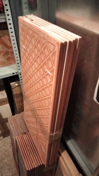 6 Plaquetas pared 31x60cm blanco brillo