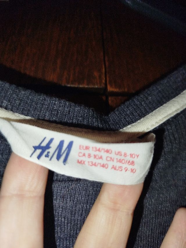 Vestido manga larga, talla 8-10 años