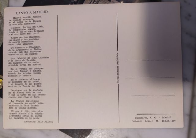 Lote Postales Antiguas Madrid y Cercedilla