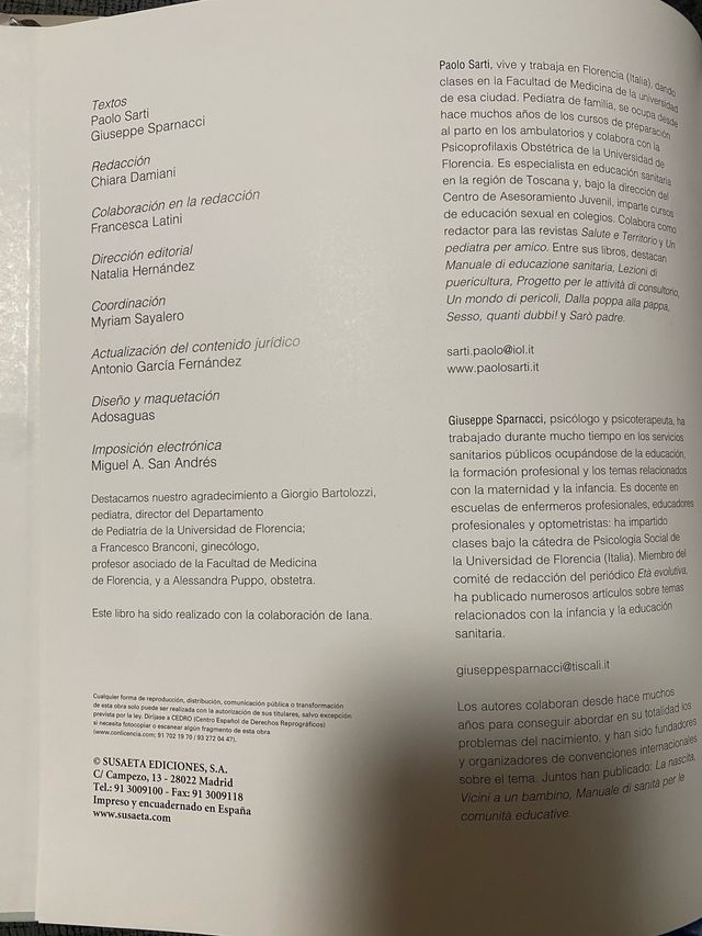 Libro Embarazo, Parto y Primeros Años