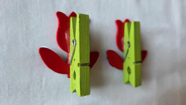 Mollette decorative a forma di tulipano