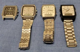 Lotto 4 Orologi Vintage Casio e Timex
