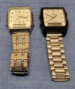 Lotto 2 Orologi Vintage Casio e Timex