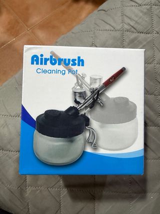 Aerógrafo Profesional con Compresor y Limpiador