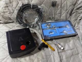 Aerógrafo Profesional con Compresor y Limpiador